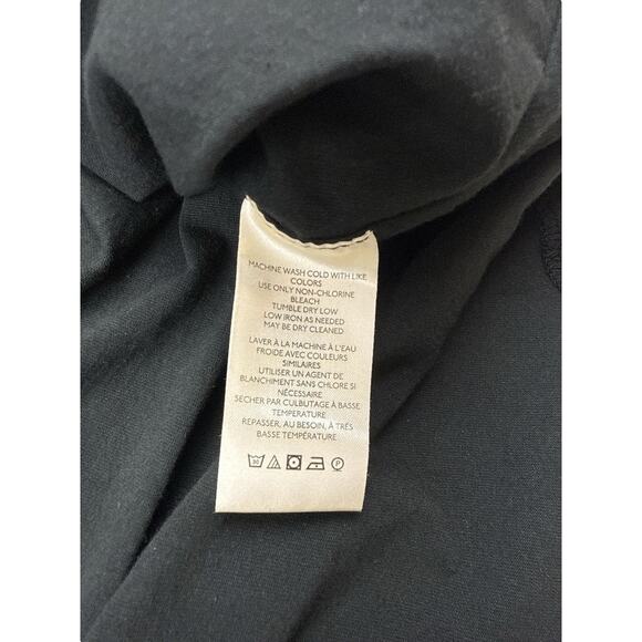 Free People Rough Around The Edge Top Black Dolman Sleeves Crochet Grommet Large - Picture 10 of 12